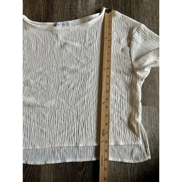 Petal & Pup Ittai White Casual Short Sleeve Shorts Set Medium NWOT $85 READ - Picture 11 of 16